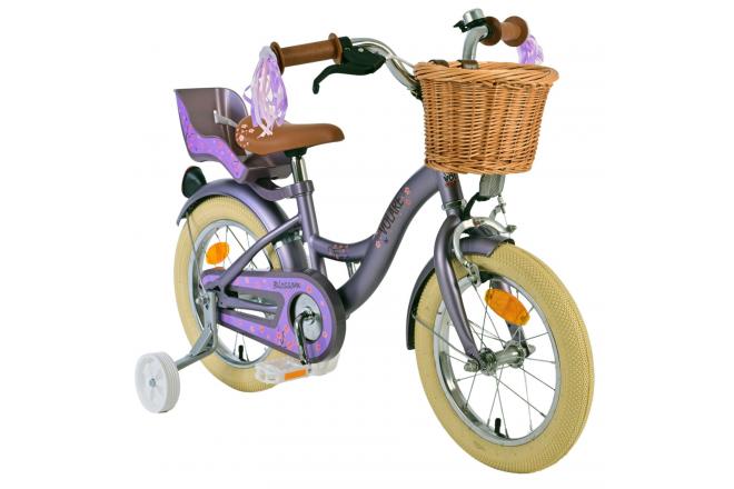 Volare Blossom Kinderfiets - Meisjes - 14 inch - Paars