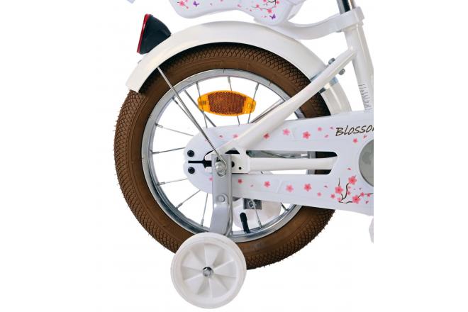 Volare Blossom Kinderfiets - Meisjes - 14 inch - Wit