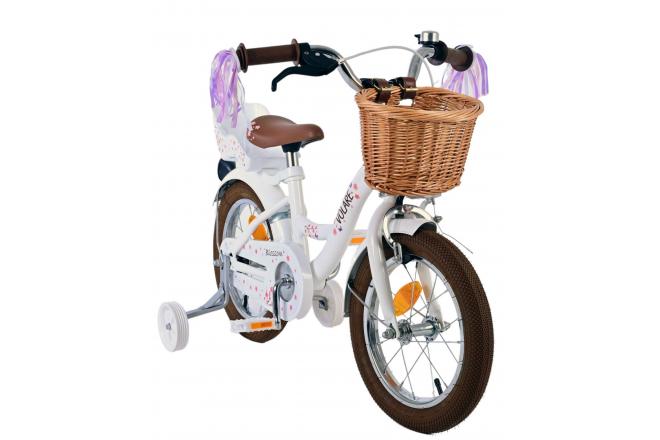 Volare Blossom Kinderfiets - Meisjes - 14 inch - Wit