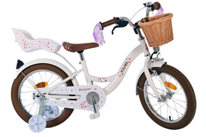 Volare Blossom Kinderfiets - Meisjes - 16 inch - Wit