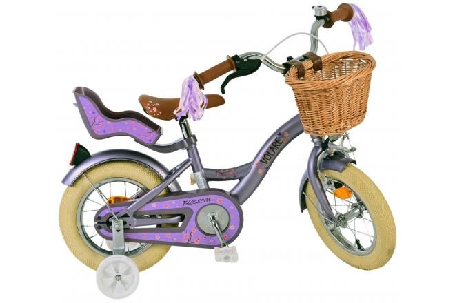 Volare Blossom Kinderfiets - Meisjes - 12 inch - Paars