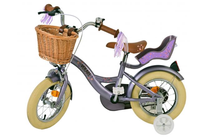 Volare Blossom Kinderfiets - Meisjes - 12 inch - Paars