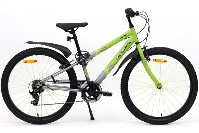 Volare Rocky Kinderfiets - 24 inch - Grijs - Shimano Nexus 3 versnellingen - 95% afgemonteerd