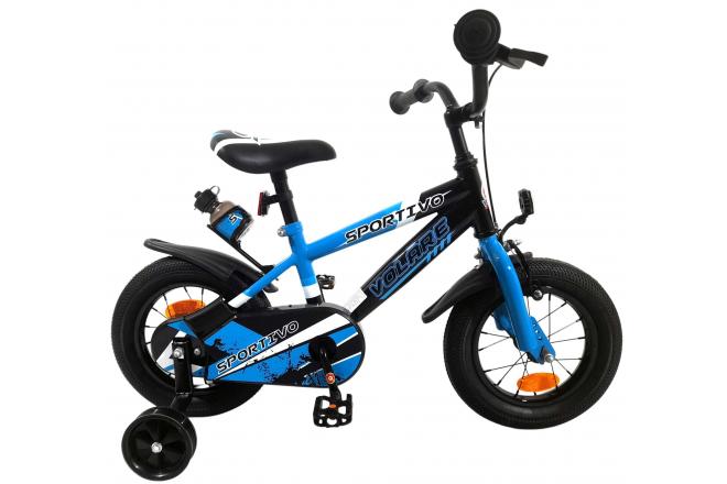 Volare Sportivo Kinderfiets Jongens 12 inch Blauw Zwart