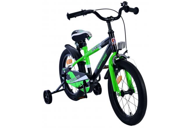 Volare Sportivo Kinderfiets - Jongens - 16 inch - Groen Zwart