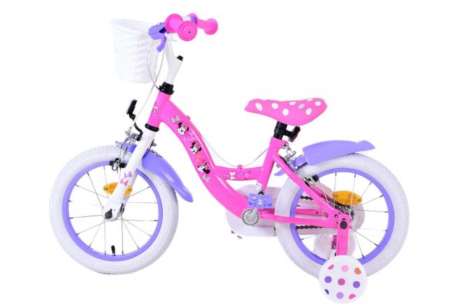 Disney Minnie Kinderfiets - Meisjes - 14 inch - Roze - Twee handremmen