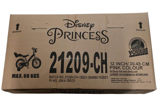 Disney Princess Kinderfiets - Meisjes - 12 inch - Roze