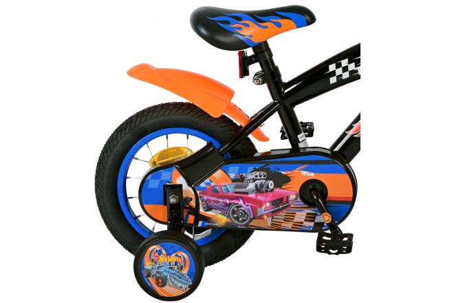 Hot Wheels Kinderfiets - Jongens - 12 inch - Zwart Oranje Blauw