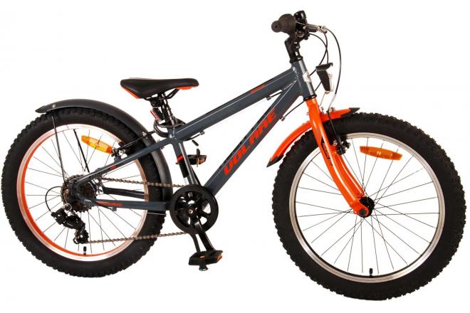 Volare Rocky Kinderfiets - 20 inch - Grijs Oranje - 6 speed - Prime Collection