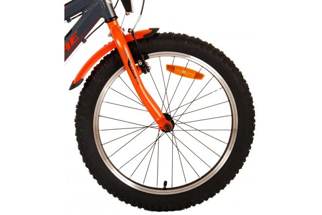 Volare Rocky Kinderfiets - 20 inch - Grijs Oranje - 6 speed - Prime Collection