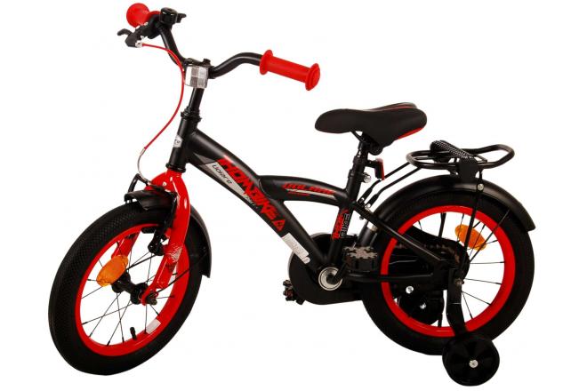 Volare Thombike Kinderfiets - Jongens - 14 inch - Zwart Rood