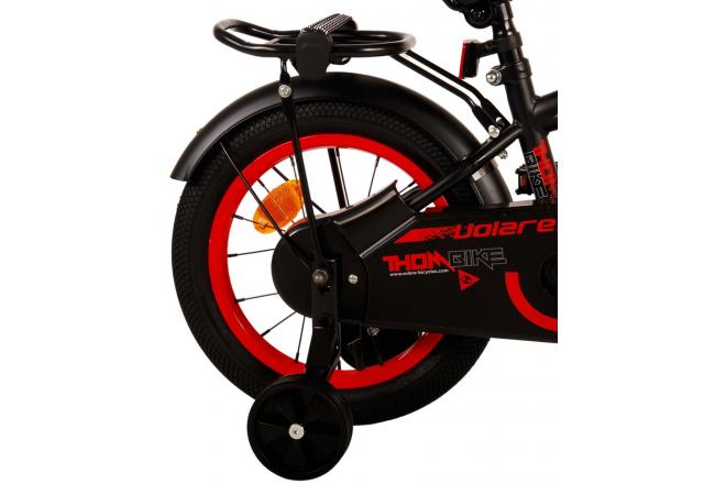 Volare Thombike Kinderfiets - Jongens - 14 inch - Zwart Rood