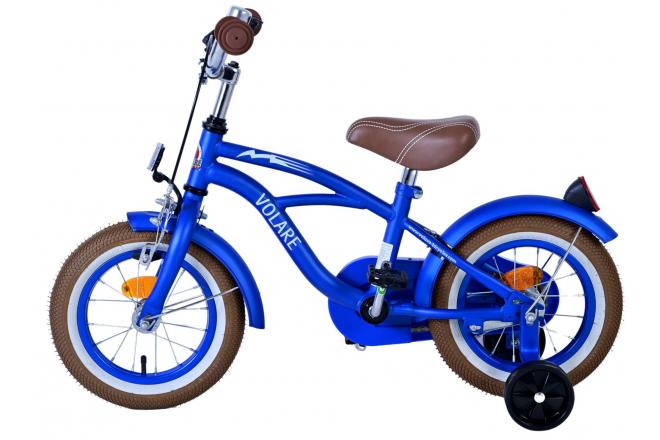 Volare Blue Cruiser Kinderfiets - Jongens - 12 inch - Blauw - 95% afgemonteerd