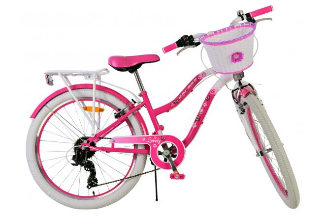 Volare Lovely Kinderfiets - Meisjes - 24 inch - Roze - 7 Versnellingen