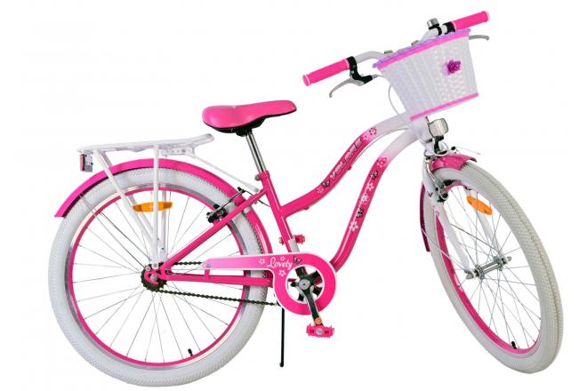 Volare Lovely Kinderfiets - Meisjes - 24 inch - Roze - Twee handremmen