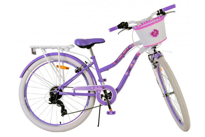 Volare Lovely Kinderfiets - Meisjes - 26 inch - Paars - 7 speed