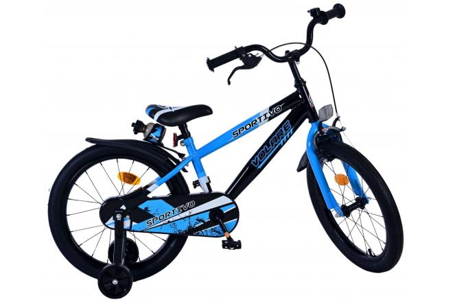 Volare Sportivo Kinderfiets - Jongens - 18 inch - Blauw Zwart