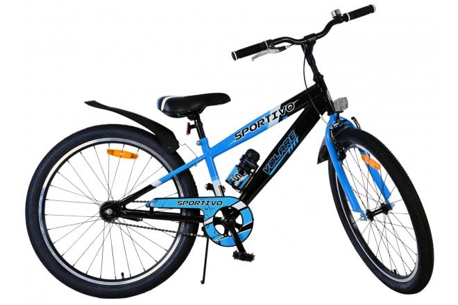 Volare Sportivo Kinderfiets - Jongens - 24 inch - Zwart Blauw