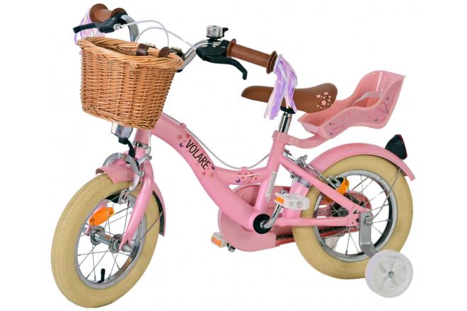 Volare Blossom Kinderfiets - Meisjes - 12 inch - Roze - Twee handremmen