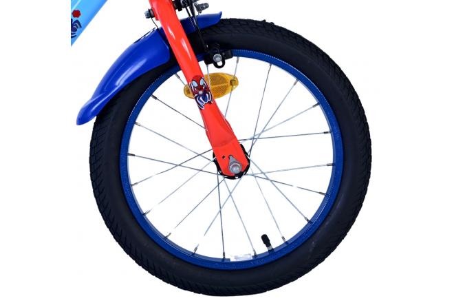 Spidey Kinderfiets - Jongens - 16 inch - Blauw - Twee handremmen