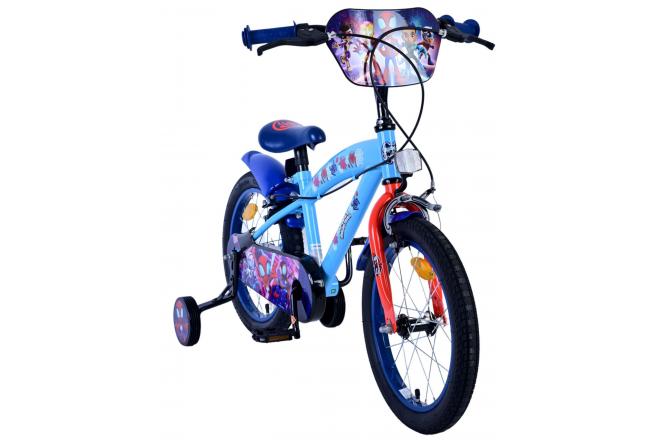 Spidey Kinderfiets - Jongens - 16 inch - Blauw - Twee handremmen