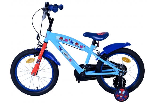 Spidey Kinderfiets - Jongens - 16 inch - Blauw - Twee handremmen