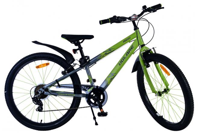 Volare Rocky Kinderfiets - 24 inch - Grijs - Shimano Nexus 3 versnellingen - 95% afgemonteerd