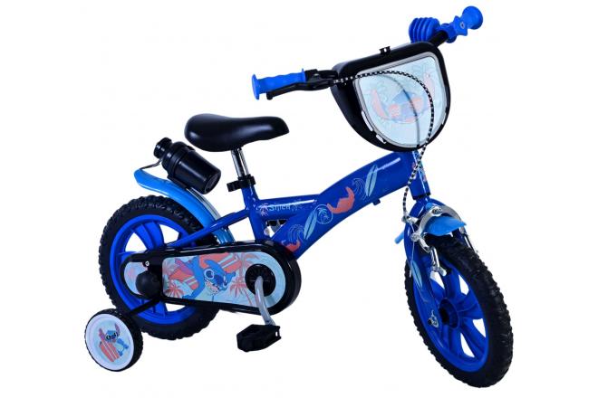 Disney Stitch Kinderfiets - Jongens - 12 inch - Blauw