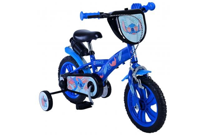 Disney Stitch Kinderfiets - Jongens - 12 inch - Blauw