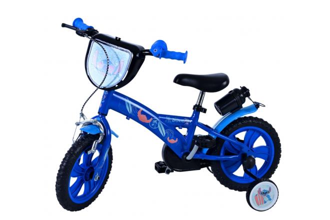 Disney Stitch Kinderfiets - Jongens - 12 inch - Blauw