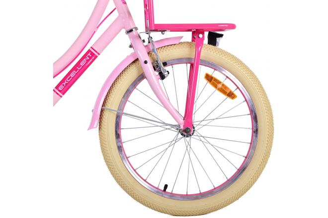 Volare Excellent Kinderfiets - Meisjes - 20 inch - Roze - Twee handremmen