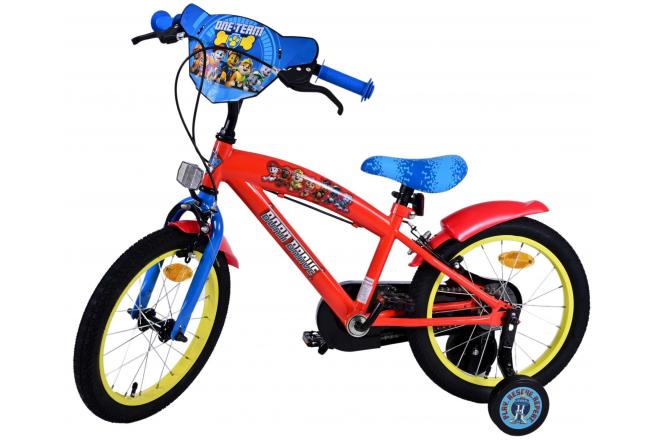 Paw Patrol Kinderfiets - Jongens - 16 inch - Rood - Twee handremmen