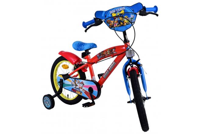 Paw Patrol Kinderfiets - Jongens - 16 inch - Rood - Twee handremmen