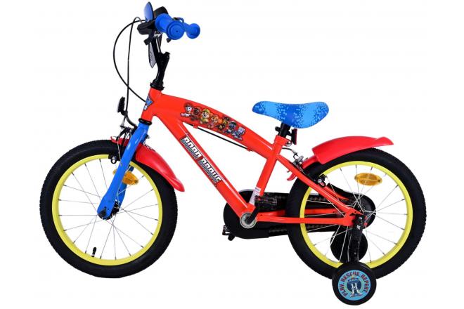 Paw Patrol Kinderfiets - Jongens - 16 inch - Rood - Twee handremmen