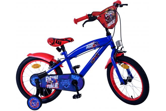 Sonic Prime Kinderfiets - Jongens - 16 inch - Blauw Rood - Twee handremmen